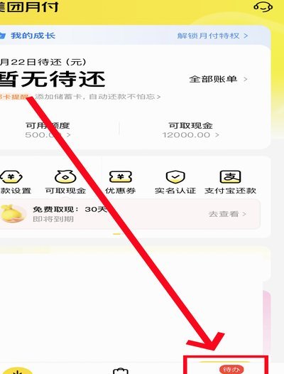 美团月付取现功能